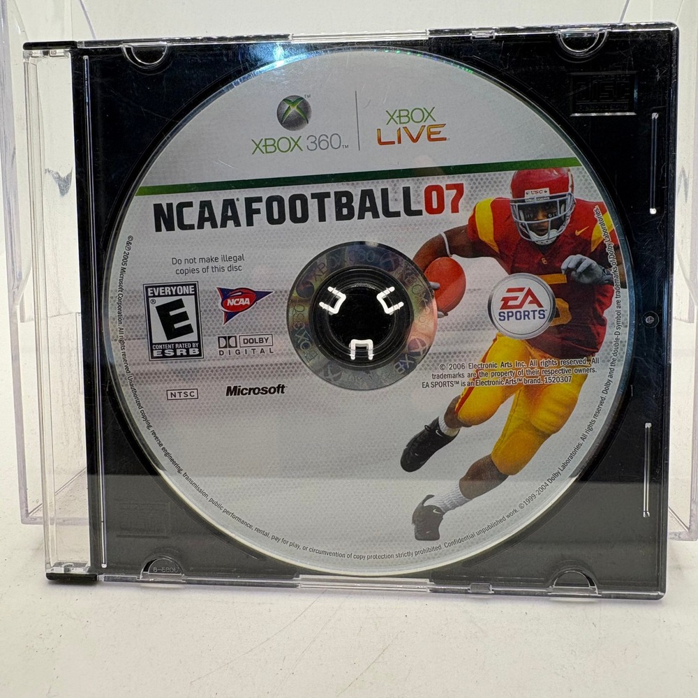 NCAA Football 07 Xbox 360 EA Sports Video Game Disc Only NTSC 2006